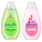 Kit Shampoo Johnson's Baby Cabelos Claros 200ml e Condicionador Johnson's Gotas de Brilho 200ml