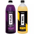 Kit Shampoo Lava Carro Moto V-mol 1,5L Shampoo V-floc 1,5L Produto Vonixx