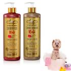 Kit Shampoo Liso Absoluto Para Cães Gatos + Condicionador Cereja Avela Liso Absoluto 500ml