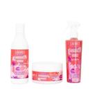 Kit Shampoo, Máscara E Leave-in Bubble Gum Lagares