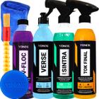 Kit Shampoo Neutro V-floc Revitalizador Verse Limpador Sintra Fast Cera Liquida Spray Tok Final Vonixx