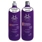 Kit Shampoo Pelos Escuros e Condicionador Pro Brilho e Desembaraço 1L Pet Society Cães e Gatos