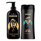 Kit Shave Cream De Barbear E Cream For Men Hidratante Baboon
