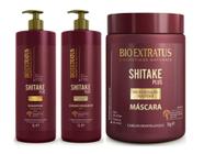 Kit Shitake Plus Recosntrução Nutritiva TRIO (Shampoo/Condicionador/Máscara 1 L) - Bio Extratus