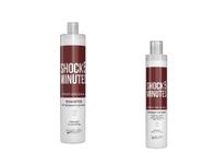 kit shock 5 reconstrutor capilar profissional semelle hair 2 em 1 shampoo 1LT e prime 300GR
