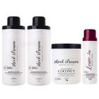 Kit Shock Stream Shampoo, Cond. Masc E Leave-in Aramath 1l