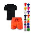 Kit Shorts Bermuda + Camiseta Fitness Treino MASCULINA POLIAMIDA 285