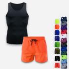 Kit Shorts Bermuda + Regata Academia Corrida MASCULINA ALGODÃO 301