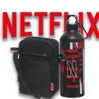 Kit Shoulder Bag Bolsa Traversal+Garrafa de Aluminio Netflix