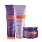 Kit Siáge liso intenso - Shampoo 250ml + Condicionador 200ml + Máscara 250g