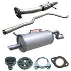 Kit Silencioso + Intermediário + Tubo Ford Ka 1.0 8v 97 A 98