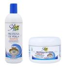 Kit Silicon Mix Shampoo Proteina de Perla 473ml e Máscara Silicon Mix 225g Tratamento Fortificante