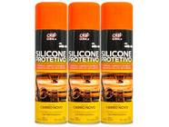Kit Silicone Spray Painel Protetor Limpa E Da Brilho OrbiSil 300ML 3 Unidades Protetivo Automotivo
