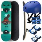 Kit Skate Batman Dc Comics Liga Justiça Capacete E Proteção