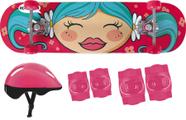 Kit Skate Infantil Menina Mor