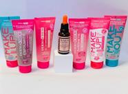 kit skin care 8 rosa mosqueta sab, gel, esfol ,serum max love rosa,claquelamento, pos e pre make...