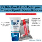 Kit Skin Care Cuidado Facial com Protetor Solar Facial + Sabonete em Barra de Ácido Hialuronico Dermachem
