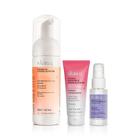 Kit Skin.q: Espuma de Limpeza 150ml + Cremão Hidratante 30ml + Sérum Facial 30ml