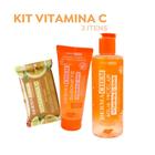 Kit Skincare Limpeza Facial Vitamina C Dermachem 3 Itens