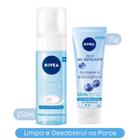 Kit Skincare Limpeza Suave Mousse de Limpeza Facial 150ml + Esfoliante Arroz Orgânico Nívea 75g