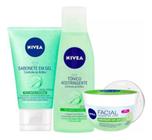 Kit Skincare Nivea Rotina De Cuidado Antioleosidade