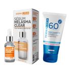Kit Skincare Para Todos os Tipos de Peles Protetor Solar Facial Sérum Facial Clareador Melasma Dermachem 2 produtos