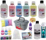 Kit Slime Para Fazer Junto Com Seus Filhos + Maleta Prata