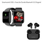 Kit Smart watch D20 + Fone De Ouvido Sem Fio Bluetooth - KD