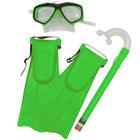 Kit Snorkel com Máscara e Nadadeiras Cores Sortidas Bel