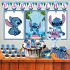 Kit só um bolinho festa em casa monta facil Stitch Ohana decoração aniversário