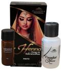 Kit sobrancelha profissional Henna Rena Designer pelo e pele Chandra Navalha e Pincel chanfrado