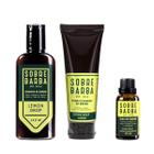 Kit SOBREBARBA Shampoo + Condicionador + Óleo para Barba Lemon Drop