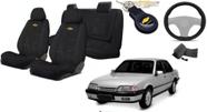 Kit Sofisticado Capas Tecido Monza 1991 a 1996 + Capa Volante + Chaveiro GM