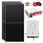 Kit Solar Híbrido Canadian 439kW/mês Deye 5kW 127V com Bateria 100Ah - SUN21