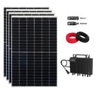 Kit Solar Monocristalino 208kWh/mês Canadian Microinversor Growatt 220V