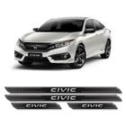 Kit Soleira Da Porta Diamante Civic G10 2016, 2017 e 2018 Resinada - SPORTINOX