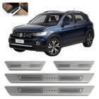 Kit soleira de porta aço inox escovado vw t cross todos anos - Sofisti-Car