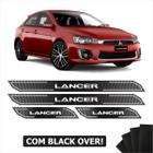 Kit Soleira Diamante Cromado Lancer 2012/2019 Com Black Over