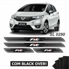 Kit Soleira Diamante Honda Fit 2006/2014 Com Black Over