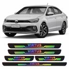 Kit Soleira Holografica Volkswagen Nivus Porta E Porta Malas