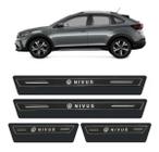 Kit Soleira Resinada Proteção Porta Volkswagen Nivus - Preto - Rvt