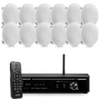 Kit Som Ambiente Home Sense 320.2 + 12 Som Arandela Embutir