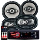 Kit Som Automotivo Player Bluetooth Falante Leson 6 + 6x9