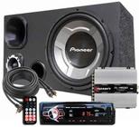 Kit Som Caixa Trio Sub Pioneer Aparelho Bluetooth Taramps