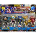 Kit Sonic Cartela 5 Bonecos Personagens Filme Novo Sonic Tail Knuckles Pronta Entrega alta qualidade