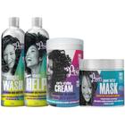 Kit Soul Power Shampoo Condicionador Mascara E Creme Pentear Modelador De Cachos Vegano Grande