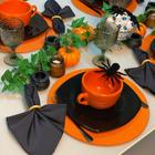 Kit Sousplat Supla Completo Mesa Posta de Halloween - MILLENIA DECOR