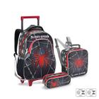 Kit Spider Mochila De Rodinha, Lancheira térmica e Estojo