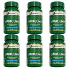 Kit Spirulina Eurofito 6 Potes 30 Cápsulas Cada