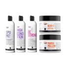 Kit Spume, High Condition, Be Strong, Marshmallow e Acid-C 5 Produtos Curly Care